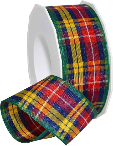 Amazon.com: Morex Ribbon 975 Edinburgh Ribbon, 1.5 inches by 27 Yards, Buchannan Tartan Floor Cloth, Amazon Art, The Amazon, Crafts Sewing, Sewing Stores, Edinburgh, Tartan, Sewing Crafts, Ribbon