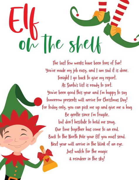 Free Elf on the Shelf goodbye printable Elf Leaving, Elf On The Shelf Goodbye, Elf On Shelf Letter, Elf Goodbye, Goodbye Note, Elf Goodbye Letter, Elf Notes, Elf Yourself, Goodbye Letter