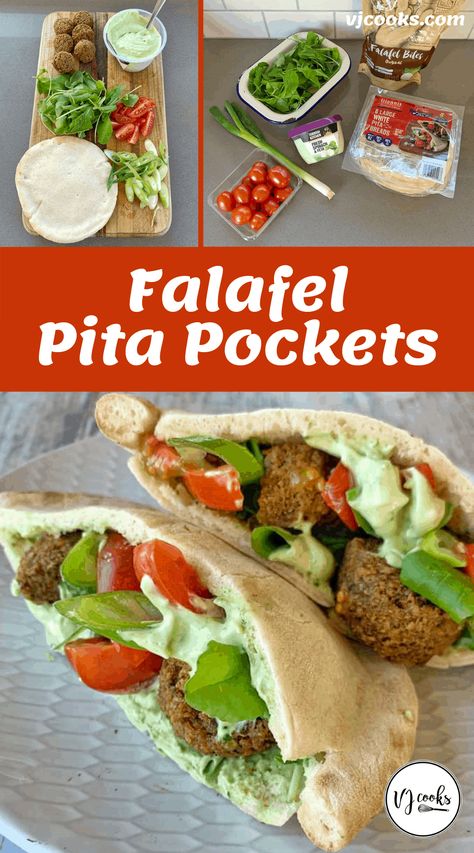 Vegetarian Pita Pockets, Falafel Pita Pockets, Lebanese Pita Pockets, Veggie Pita Pocket, Lamb Pita Pockets, Pocket Recipes, Chicken Roti, Pita Pocket Recipes, Great Vegetarian Meals