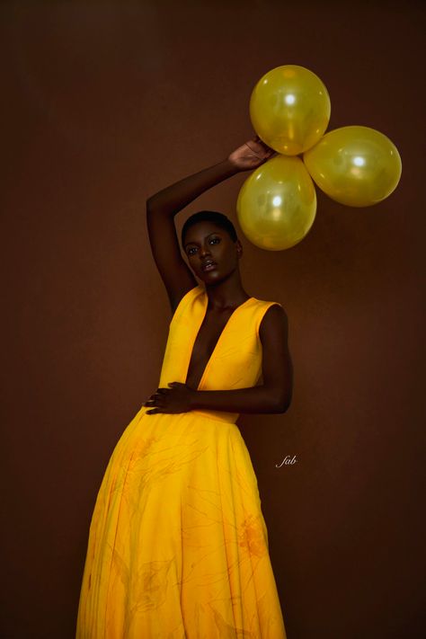 Fashion Shoot Ideas, Sage Of The Six Paths, Yellow Photoshoot, 15 Balloons, Commercial Modeling, Mustard Yellow Walls, Photoshoot Background, Bday Photoshoot, Yellow Photography