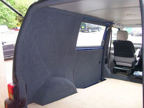 VW T4 Carpet Lining | VW T4 Carpet Lining | Vanguard Conversions | Flickr Vans Custom Ideas, T4 Interior, Van Conversion Build, Vw Transporter Van, Transporter Van, Volkswagen T4, Motorhome Interior, Minivan Camping, Van Conversion Interior