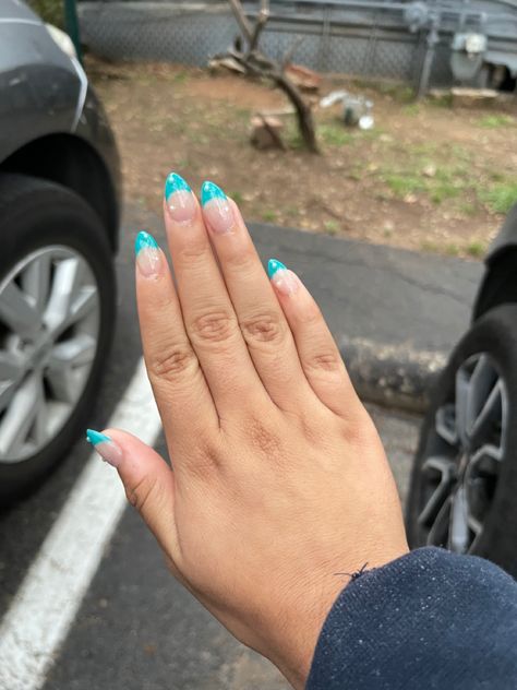 Prom Aesthetic, Blue Prom Nails, Navy Nails, Nails Prom, Teal Nails, Aesthetic Nails, Prom Nails, Teal Blue, Nails Inspiration