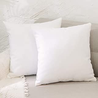 Amazon.com: plain white pillow White Pillow Cases, Euro Pillows, Oversized Pillows, Diy Pillow Covers, Old Pillows, White Pillow Covers, Blue Room, Throw Pillow Inserts, Garden Pillows