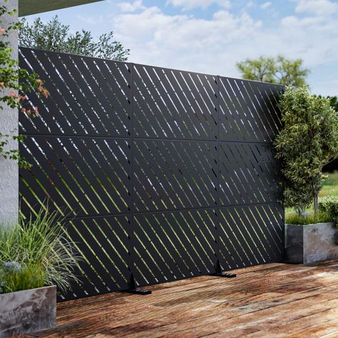 Transform your outdoor and indoor space with style and privacy! Introducing our impressive Large size galvanized steel privacy screen, the perfect solution for enhancing your outdoor and indoor living area. This versatile and elegant privacy screen not only provides seclusion but also adds a touch of contemporary design to your space. Crafted with precision from durable galvanized steel, it's a functional art piece that complements your outdoor and indoor oasis. Yard, garden, balcony, wall, wall Steel Privacy Screen, Fence Outdoor, Balcony Wall, Outdoor Privacy Screen, Indoor Oasis, Privacy Screen Outdoor, Outdoor Privacy, Garden Balcony, Garden Fence