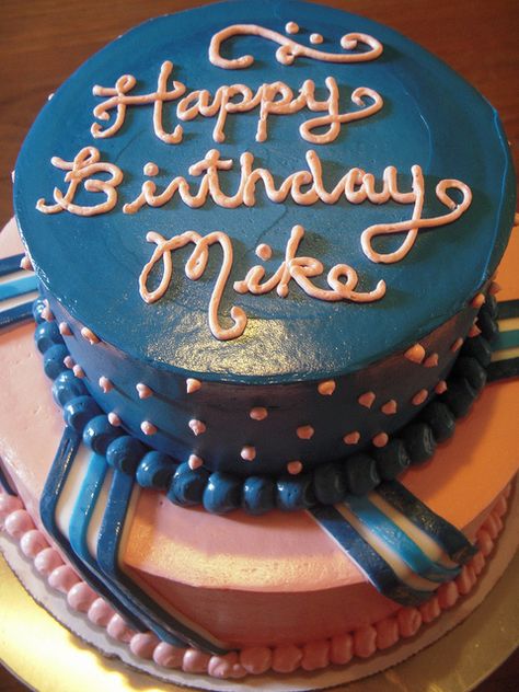 Cool design! Happy Birthday Mike, Happy Birthday Man, Birthday Signs, Happy Birthday Wishes Quotes, Happy Birthday Name, Birthday Wishes Quotes, Birthday Name, Birthday Songs, Cake Pictures