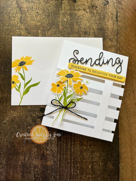 Fence Cards, Origami Basket, Diy Craft For Kids, Craft Ideas For Beginners, Sending Smiles, Stampin Up Birthday Cards, Creative Juice, Sunflower Cards, Basket Making