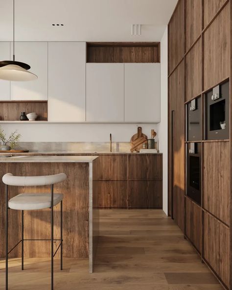 Nordic Kitchen Collection: Minimalist Design Meets Functionality Modern Minimalist Kitchen, Nordic Kitchen, Simple Kitchen Design, Minimal Kitchen, Minimalist Kitchen Design, Scandinavian Kitchen, Simple Kitchen, Residential Interior Design, Kitchen Inspiration Design