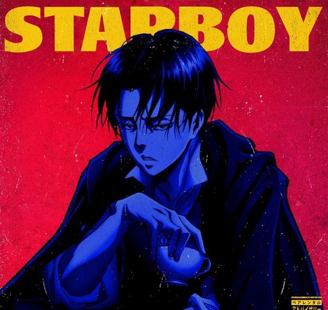 Starboy And Stargirl Pfp, Starboy Anime Pfp, Starboy Cover, Scared Of Love, Animes Emo, Scared To Love, The Weeknd Poster, Captain Levi, Anime Watch