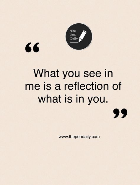 We are in each others life for a reason. There is a lesson here. Learning the lesson is the key. What We See In Others Is A Reflection, What You See In Others Is A Reflection, Journal Challenge, Daily Journal, Self Quotes, For A Reason, Take Time, Emotional Health, What You See