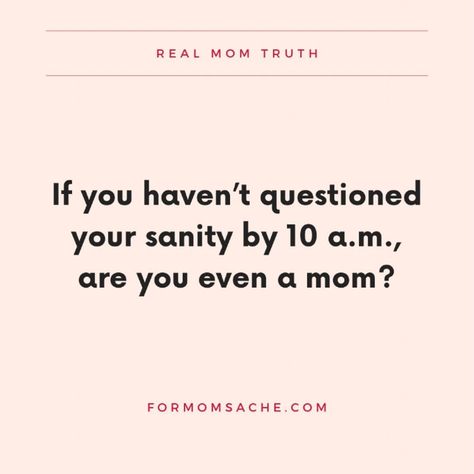 Real mom truth: If you haven’t lost your mind by 10 am, you’re either a saint or a robot 😂 Follow @formomsache for more real mom truths and relatable mom life moments and let’s hack motherhood together 🤝 #momlife #funnymom #momhumor #relatablemom #momtruths #momquote #followformore #formomsache Stay At Home Mom Humor, Mom Meme, Relatable Mom, Mom Truth, Real Mom, Mom Memes, Lose Your Mind, A Robot, Life Moments