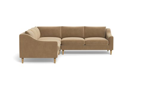 Camel sofa living room