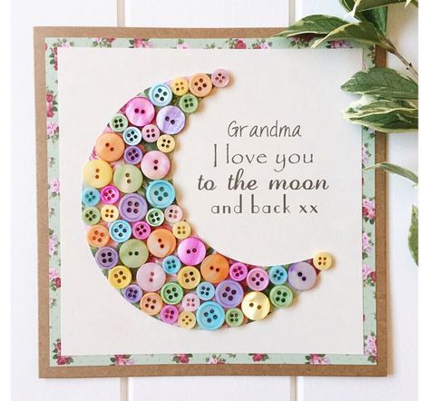 Sister Gifts Diy, Grandma Card, Grandma Cards, Diy Mother's Day Crafts, Grandma Birthday Card, Homemade Mothers Day Gifts, Mothering Sunday, Girl Birthday Cards, Kid Art