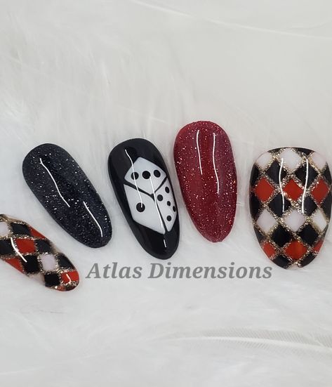 Viva Las Vegas

Show off your passion for glitz and glamor with this set!

Roll the dice with this set containing all the elements for a fun trip to Vegas, including sparkly flash gel, bright pops of color, and dice!

Featured in Round Medium Dice Nail Art, Las Vegas Nail Designs, Dice Nails Design, Nails For Vegas Trip, Dice Nails, Las Vegas Nails, Trip To Vegas, Vegas Nails, Vegas Outfit