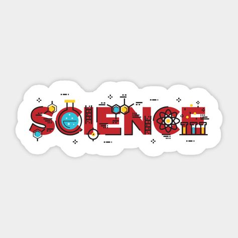 Science Stickers Printable, Science Fair Projects For Elementary, Stickers Science, Science Wallpaper, School Stickers Labels, Facts Science, Science Tattoo, I Love Science, Illustration Science