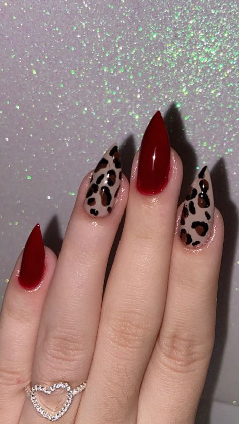 Leopard Nail Designs, Leopard Nail Art, Animal Print Nails Art, Pointy Nails, Toe Nail Color, Sassy Nails, Leopard Print Nails, Gothic Nails, Spring Nail Designs