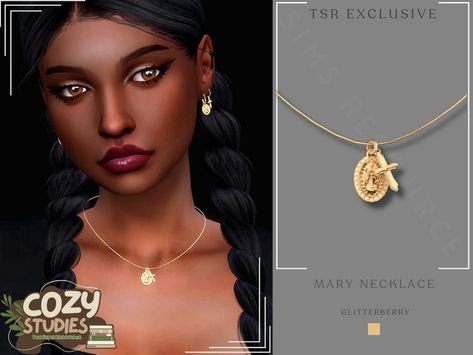 The Sims Resource - Cozy Studios Mary Necklace Sims 4 Cc Letter Necklace, Sims 4 Cc Accessories Jewelry, Sims 4 Letter Necklace, Sims 4 Female Accessories Cc, Sims 4 Cc Accessories Necklaces, Necklace Sims 4 Cc, Sims 4 Necklace Cc, Sims 4 Cc Necklace, Sims 4 Jewelry Cc