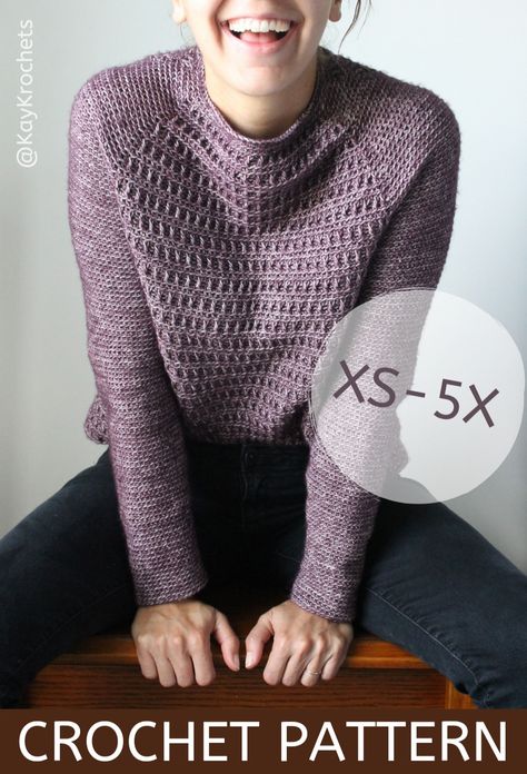 #crochetsweaterpattern #crochetsweater #sweater #crochet #crochettopdownsweater #topdowncrochet #crochetjumper #crochetpullover #crochetpattern #crochetpulloverpattern #crochetintheround #crochetsweaterformen #crochetsweatersizeinclusive #crochetraglanpattern