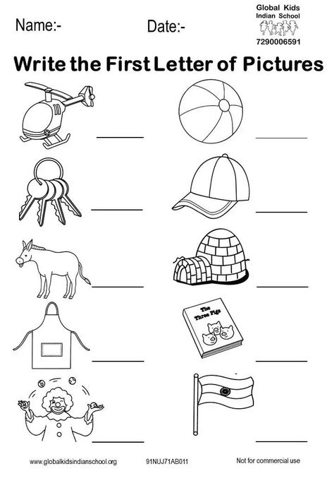 Kindergarten English Worksheets, Worksheet For Nursery Class, Write The Alphabet, Class Worksheets, Lkg Worksheets, Kindergarten Math Worksheets Addition, Nursery Worksheets, Fun Worksheets For Kids, English Worksheets For Kindergarten