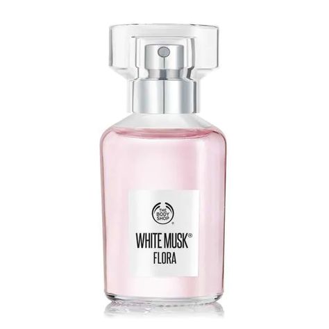 White Musk® Flora Eau De Toilette | Fragrance | The Body Shop® Body Shop Fragrance, Diy Perfume Organizer, Body Shop Perfume, The Body Shop White Musk, Perfume Wishlist, Body Shop At Home, Perfume Organization, Kampot, Too Faced Concealer