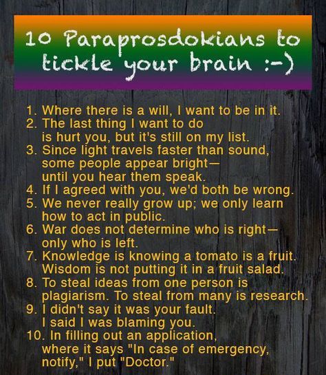 What Is A Paraprosdokian? | Writers Write Literary Terms, Silly Words, Grammar Humor, Writers Write, Writing Resources, One Liner, Travel Light, Your Brain, Wise Quotes