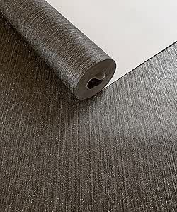 Kamildecor Metallic Dark Grey Brown Silver Grasscloth Textured Wallpaper 20.86"x 393.0" Brown Silver, Textured Wallpaper, Brown And Grey, Dark Grey, Dining Room, Thing 1, Texture, Grey, Silver