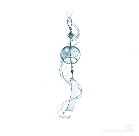 Chinese Water Tattoo, Japanese Lantern Tattoo Design, Wind Chime Tattoo Ideas, Japanese Windchime Tattoo, Japanese Wind Chimes Tattoo, Asian Lantern Tattoo, Wind Chime Drawing, Windchime Tattoo, Japanese Culture Tattoo