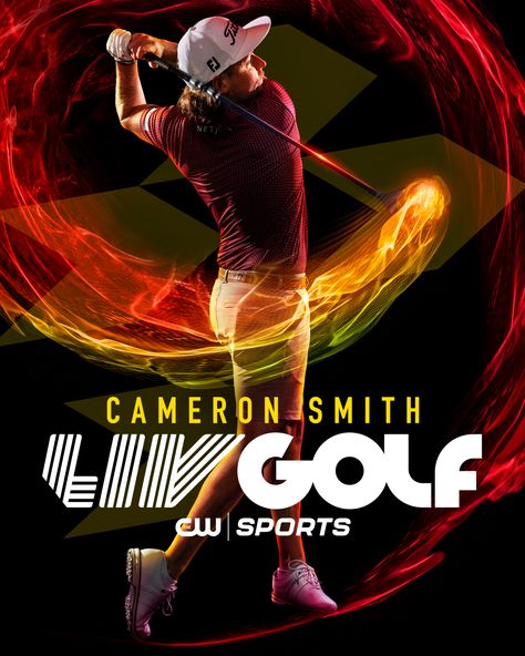 Liv Golf, Cameron Smith, Beach Flags, Social Post, Magazine Cover, Arch, Golf, Magazine, Sports