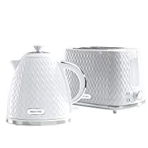 Check this out! All In One Kitchen, Toaster And Kettle, Modern Kettles, White Toaster, White Kettle, Appliances White, Kettle And Toaster Set, Kitchen Electronics, Volume And Capacity