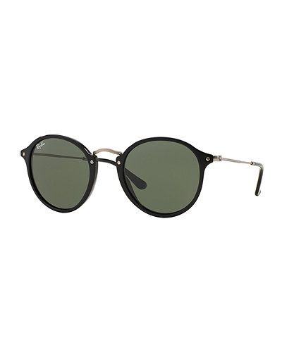 RAY BAN . #rayban # Ray Ban Round Sunglasses, Round Ray Bans, Cheap Ray Bans, Green Sunglasses, Ray Ban Glasses, Ray Ban Outlet, Milan Fashion Weeks, Metal Sunglasses, Cool Sunglasses