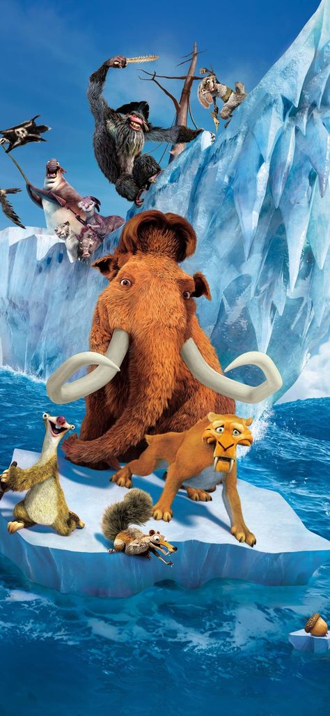 Ice Age Movie, Walt Disney Paris, Ice Age Continental Drift, Ice Age Movies, Continental Drift, Blue Sky Studios, Images Disney, Disney Phone Wallpaper, Film Disney