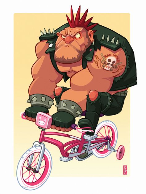 ArtStation - Biker Design Challenge, Robert Schilling Biker Character Design, Biker Character, Biker Design, Character Design Challenge, Art Toys Design, Sketch Poses, Cartoon People, Cat Character, Art Gallery Wallpaper