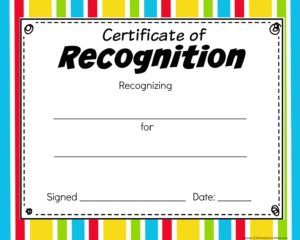 colorful free Printable Certificates Free Printable Certificate Templates, Preschool Certificates, Certificate Of Recognition Template, Certificate Of Recognition, Free Printable Certificates, Blank Certificate, Kids Awards, Free Certificates, Editable Certificates