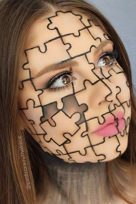 Halloween Make-up Looks, Creepy Halloween Makeup, Cute Halloween Makeup, Halloween Makeup Pretty, Cool Halloween Makeup, Halloween Eye Makeup, Face Art Makeup, Amazing Halloween Makeup, Halloween Makeup Scary