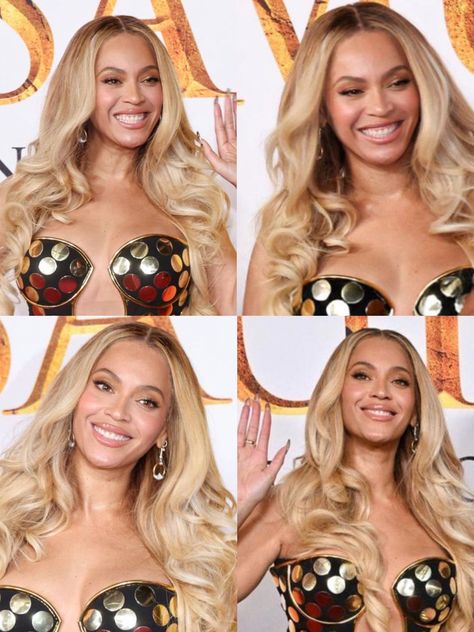 Beyoncé attending  Mufasa: The Lion King premiere at Dolby Theatre Los Angeles California 9th December 2024 Beyonce 2024, Beyonce Blonde Hair, Beyoncé Aesthetic, Beyonce Blonde, Beyonce Pictures, Dolby Theatre, Beyonce Queen, December 2024, The Hive