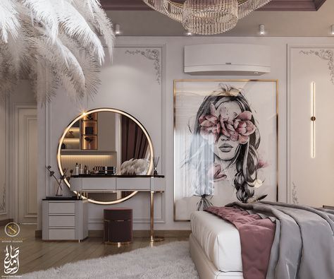 Young Woman Bedroom, Bedroom Interior Design Luxury, Luxury Room Bedroom, Luxury Closets Design, Woman Bedroom, Bedroom Decor Design, Room Design Bedroom, Pink Bedroom, Home Room Design