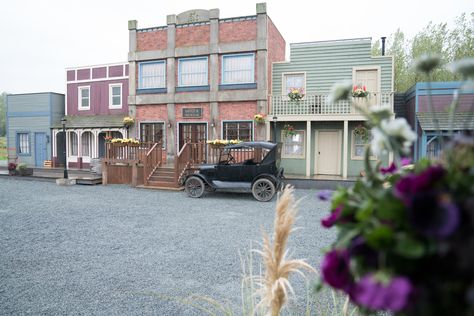 Check out photos of When Calls the Heart's Hope Valley. Valley Aesthetic, When Calls The Heart, Jack And Elizabeth, Hope Valley, Heart Pictures, Hallmark Channel, Movie Sets, Chicken Coop, Wild West