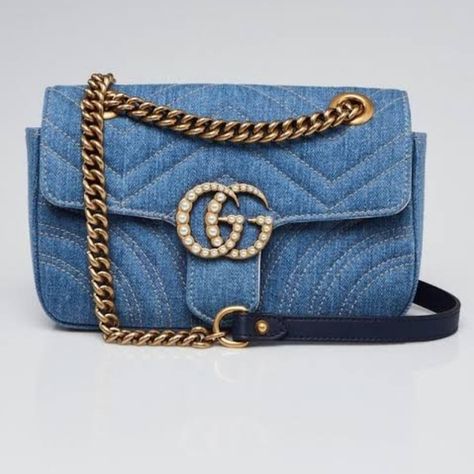 Gucci limited edition bag Thrifted Bags, Limited Edition Bag, My Bags, Denim Bag, Gucci Handbags, Gucci Bag, Limited Editions, Luxury Bags, Rust