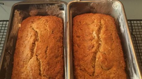 Pumpkin Zucchini Bread Recipe - Food.com Pecan Loaf, Pumpkin Zucchini Bread, Pumpkin Zucchini, Homemade Sweetened Condensed Milk, Cinnamon Crumble, Zucchini Bread Recipe, Roasted Walnuts, Zucchini Bread Recipes, Banana Nut Bread