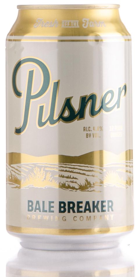 Bale Breaker Brewing Company Bale Breaker Pilsner scored a 93 in a blind taste test by BJCP judges for Craft Beer & Brewing Magazine Beer Cans, Drink Labels, Taste Test, Taste Testing, Beer Brewing, Brewing Company, Pilsner, Football Soccer, Beer Can