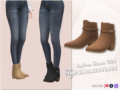 Boots Sims 4 Cc, Sims 4 Boots, Cc Shoes, Sims 4 Cc Shoes, Open Toe Boots, Sims Ideas, Sims 4 Teen, Cc Sims, Platform Slippers