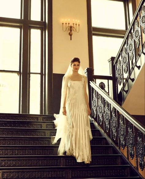 Daddario Wedding, Danielle Frankel, Nola Wedding, Celebrity Wedding Dresses, New Orleans Wedding, Dream Wedding Ideas Dresses, Future Wedding Plans, Alexandra Daddario, Bridal Beauty