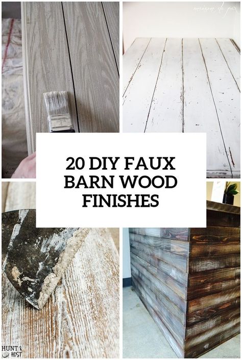 20 DIY Faux Barn Wood Finishes For Any Type of Wood Faux Wood Paint, Barnwood Wall Art, Barn Siding, Wood Table Design, Barnwood Wall, Wood Wall Art Diy, Kitchen Refresh, Woodworking Furniture Plans, Wood Accent Wall