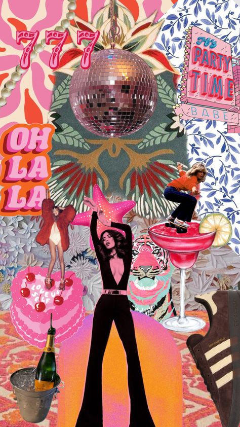 #eclectic #maximalism #maximalist #boho #retro #disco #sambas #champagne #coastal #70s #aesthetic Disco Drinks, Maximalist Boho, Retro Eclectic, Eclectic Maximalism, Eclectic Aesthetic, Retro Disco, 70s Aesthetic, Boho Retro, Maximalism