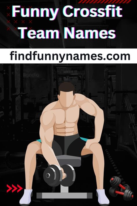 Are you looking for a hilarious team name for your CrossFit squad? Look no further! We've compiled a list of funny CrossFit team names that will make you and your teammates chuckle. Whether you're in need of a clever pun or a witty play on words, these team names are sure to bring a smile to your face. #LaughsOnLifts #CrossfitComedy #FunnyFitness #LaughingLunges #FunnyFitFam Crossfit Team Names, Crossfit Humor, Play On Words, Funny Names, Female Names, Group Fitness, Team Name, The Talk, Workout Humor