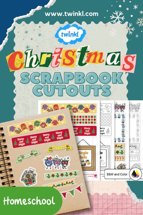 Christmas Scrapbook Cutouts Scrapbook Cutouts, Scrapbook Christmas, Christmas Cutouts, Addition And Subtraction Worksheets, Cute Illustrations, Christmas Memories, Crafts Kids, Christmas Scrapbook, Christmas Memory