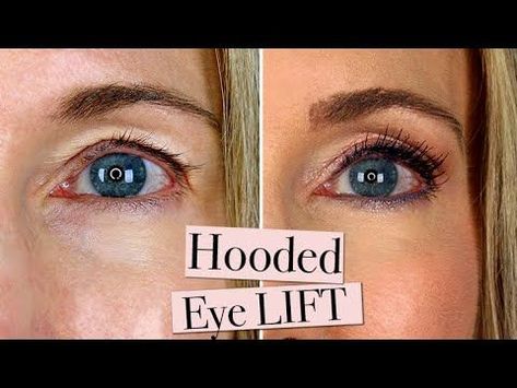 INSTANT EYE LIFT! Deep Set Eyes Makeup, Hooded Eyelids, Plumping Lipstick, Droopy Eyelids, Droopy Eyes, Eyelid Lift, Deep Set Eyes, Makeup Tips For Older Women, Makeup For Older Women