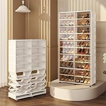 Foldable Shoe Rack, Clear Door, Shoe Rack Organizer, Sneaker Storage, Foldable Shoes, House Essentials, Shoe Rack Organization, Amazon Kitchen Gadgets, Plastic Container Storage