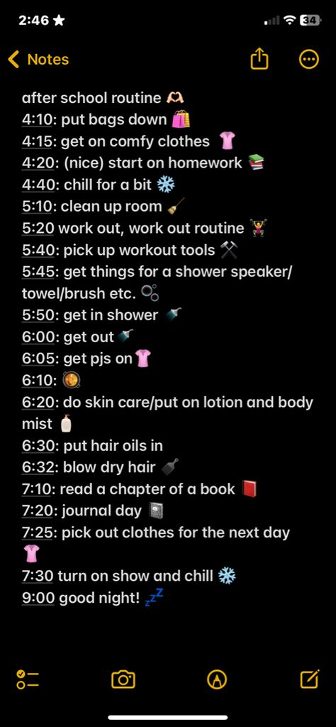 After School Routine 3:30, Everything Shower Routine Checklist, After School Routine 4:00, After Shower Routine, 6th Grade Tips, After School Schedule, Good Apps For Iphone, Middle School Supplies, Night Before School