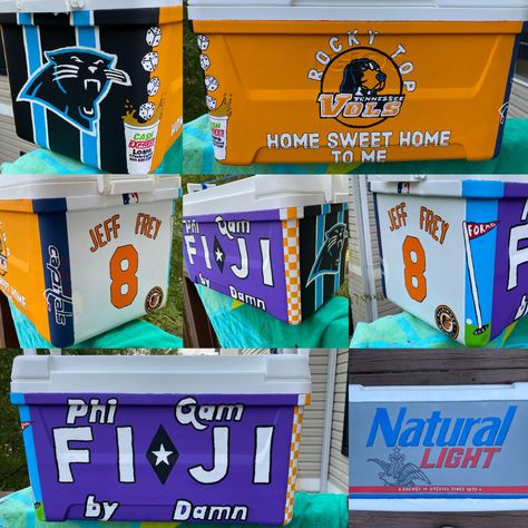 Fiji Cooler Fraternity, Tennessee Frat Cooler, Fiji Frat Cooler, Fiji Frat, Frat Formal, Formal Cooler Ideas, Formal Cooler, Cooler Ideas, Frat Coolers