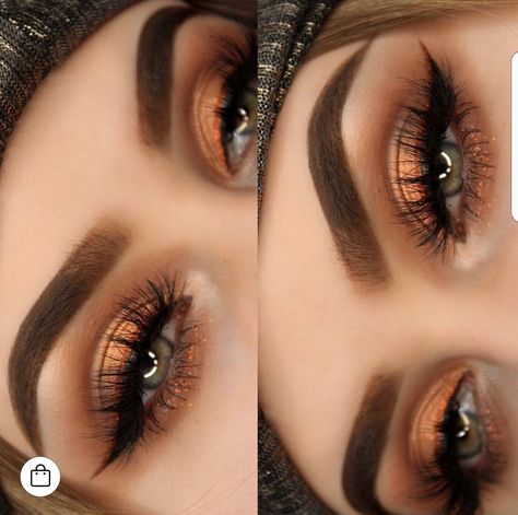 Make Up Color, Rose Gold Eye Makeup, Bronze Eye Makeup, Make Up Designs, Fall Makeup Looks, Makeup Eye Looks, Make Up Looks, Makeup Obsession, Makeup For Beginners